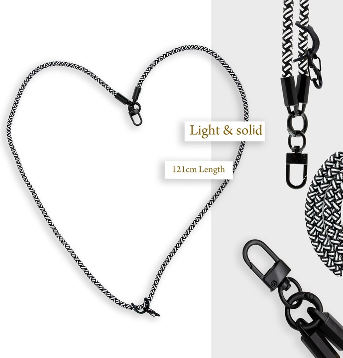 Actual product image Cadorabo Chain case for Samsung Galaxy A10 necklace cover adjustable
