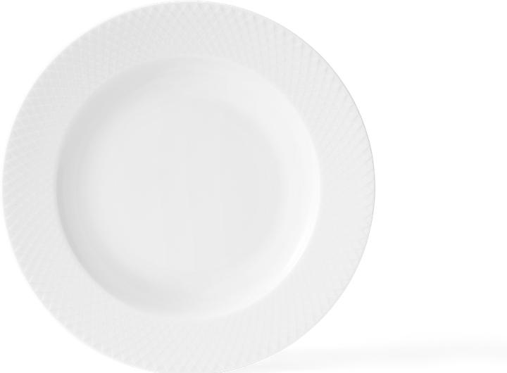 Produktbild Lyngby Rhombe Tiefer Teller 23 Cm - Weiss (1x, 23 cm)