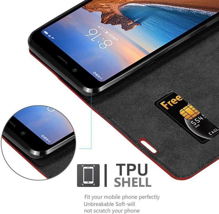 Actual product image Cadorabo Book Invisible Magnet Cover (Xiaomi Redmi 7A)