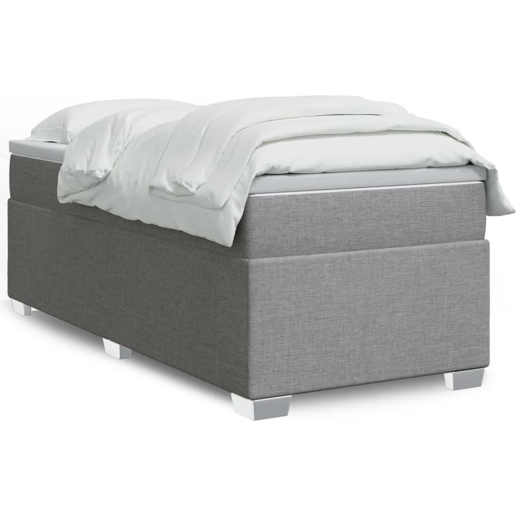 VidaXL, Bett, Bo x springbett mit Matratze 160 x 200 cm Stoff (160 x 200 cm)