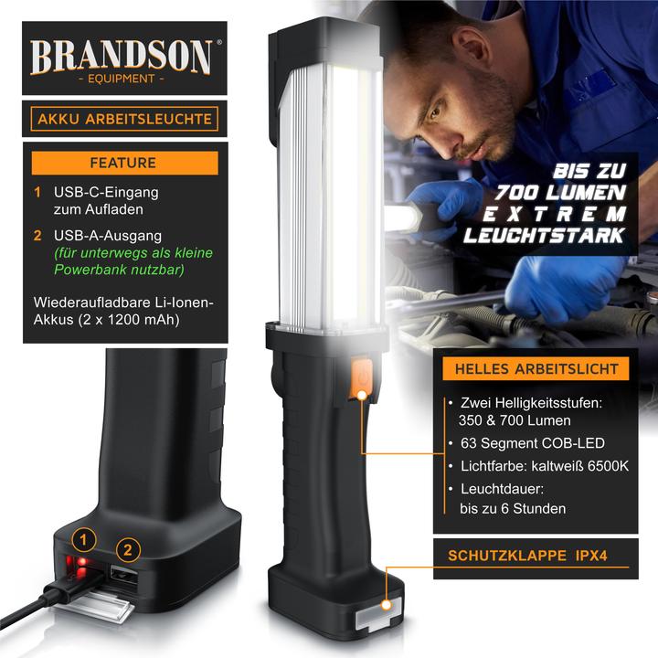 Actual product image Brandson LED work light (350 lm)