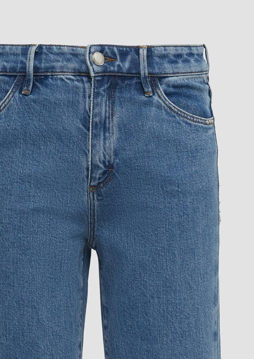 Actual product image S.Oliver Jeans-Hose Crop-Jeans Selina / Slim Fit / High Rise / Flared Leg / Nieten-Details (44)