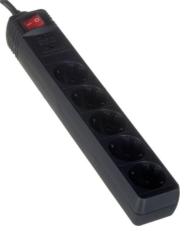 Produktbild Gembird SPG5-C-15, Überspannungsschutz Steckdosenleiste, AC (5x, CEE 7/3, 4.50 m)