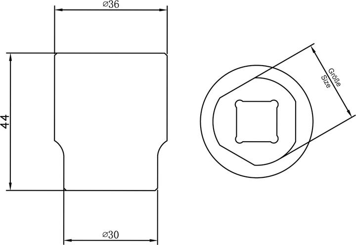 Actual product image BGS Socket Set for Bosch Distributor Injection Pumps