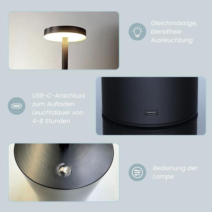 Produktbild Hermex LED-Tischlampe Nachttischlampe