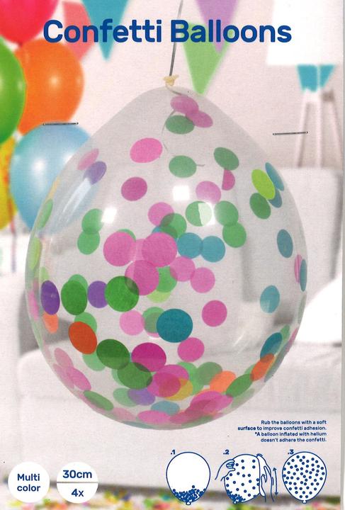 Produktbild Folat Konfettiballon (4x)