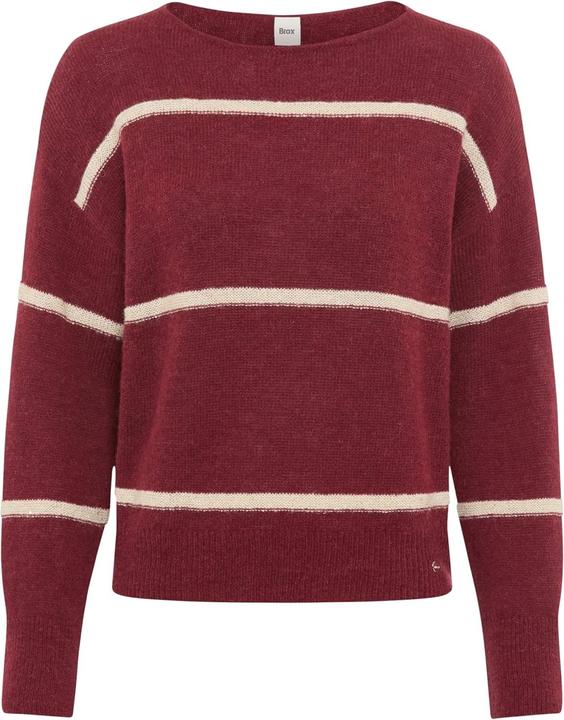Actual product image BRAX Lightweight Alpaca Sequins Stripe Pullover (40, 42)