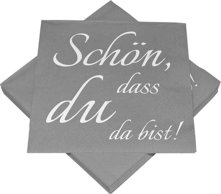 Heku Servietten Schön, dass du da bist (20 Stk., 33 x 33 cm)