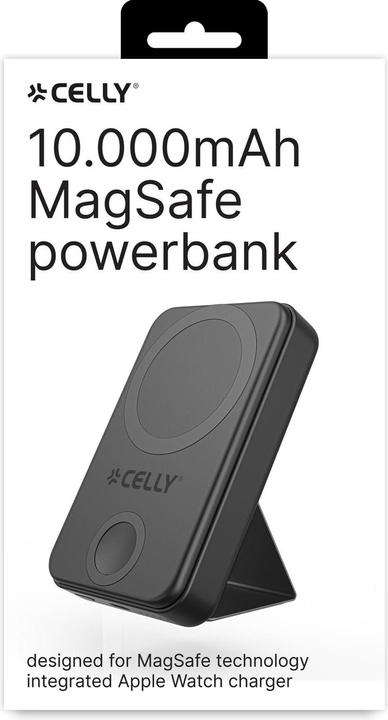 Actual product image Celly MAGSAFE PB 10000 + WATCH CHAR BK (10000 mAh, 37 Wh)