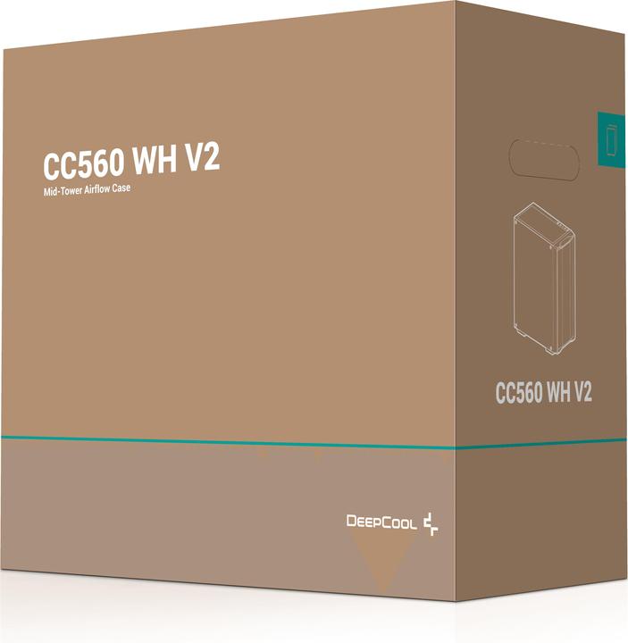 Productafbeelding Deepcool CC560 V2 wat (ATX, mATX, Mini-ITX)