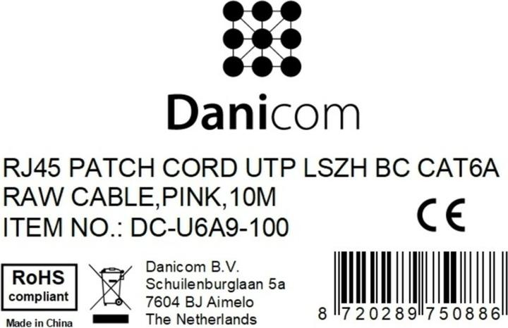 Produktbild Dsit CAT6a Netzwerkkabel 100% Kupfer (UTP, CAT6a, 10 m)