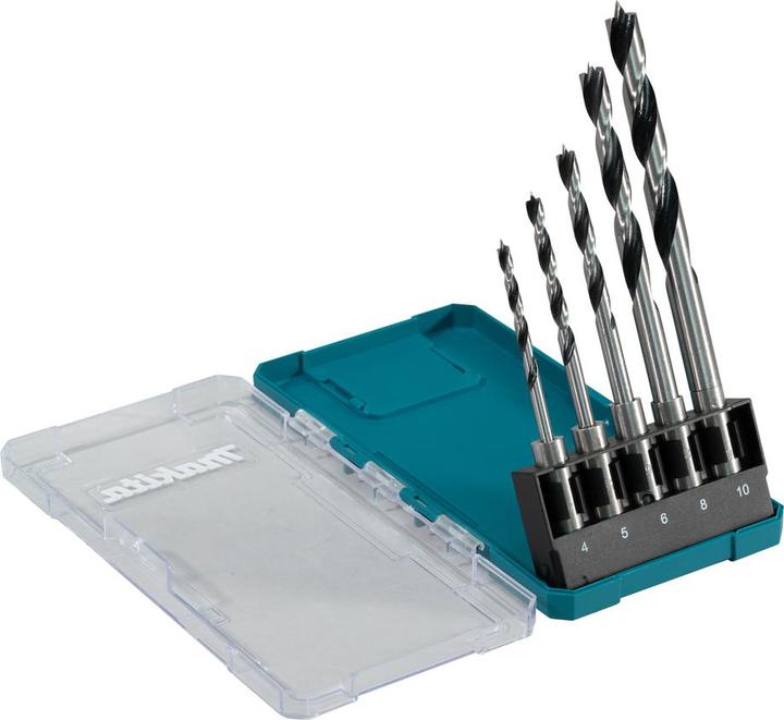 Actual product image Makita SDS+ wood drill bit set 5 pcs. (4, 5, 6, 8, 10 mm)