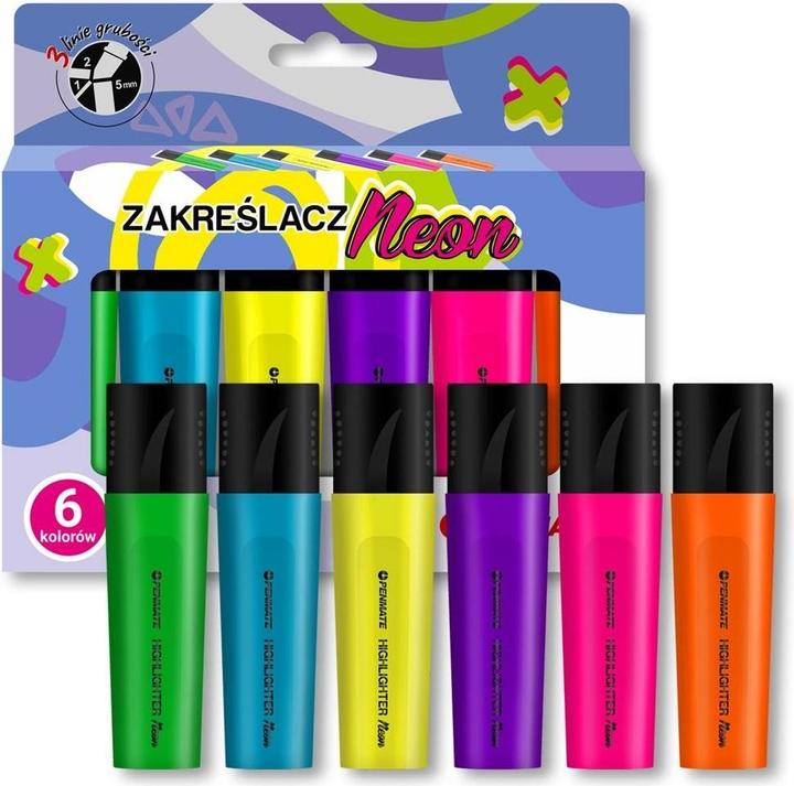 Penmate Neon-Textmarker 6 Farben (6 colours)