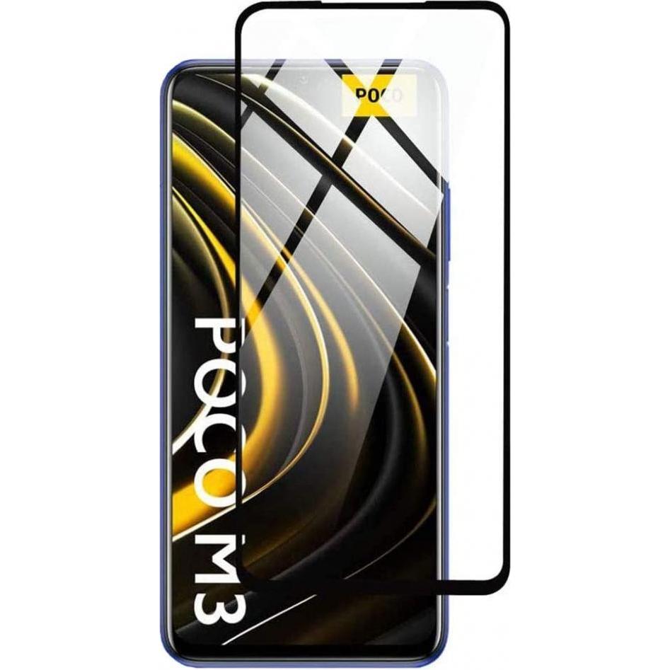 Screenguard Xiaomi Poco M3 Full Screen Panzerglas Schutzfolie 2.5D 9H (1 Stück, Xiaomi Poco M3), Smartphone Schutzfolie,...