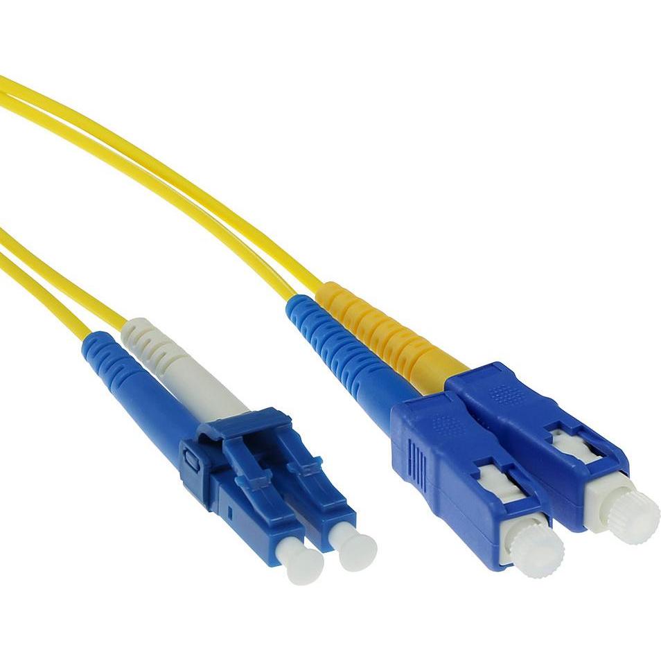 ACT 0.5 meter LSZH Singlemode 9/125 OS2 fiber patch cable duplex with LC and SC connectors. (CAT6, 0.50 m), Netzwerkkabe...