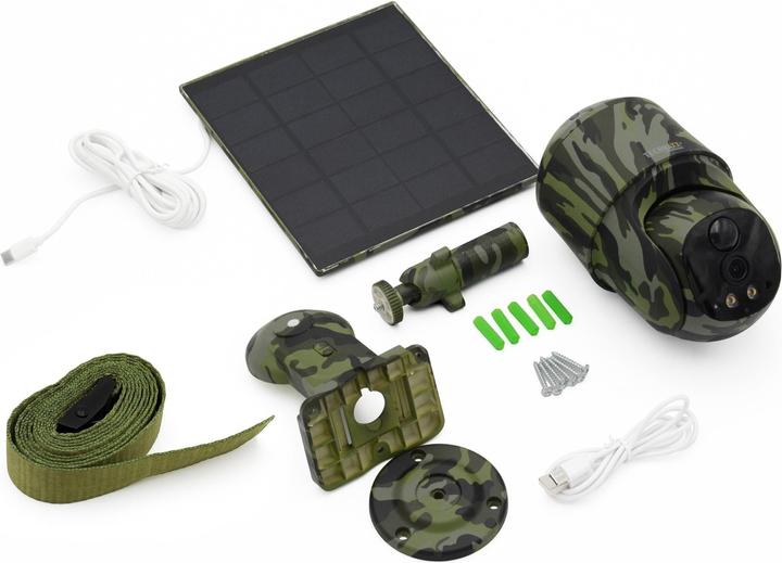 Actual product image Technaxx Surveillance set 4G PT Dome TX-290 with solar module, type (2560 x 1440 Pixels)