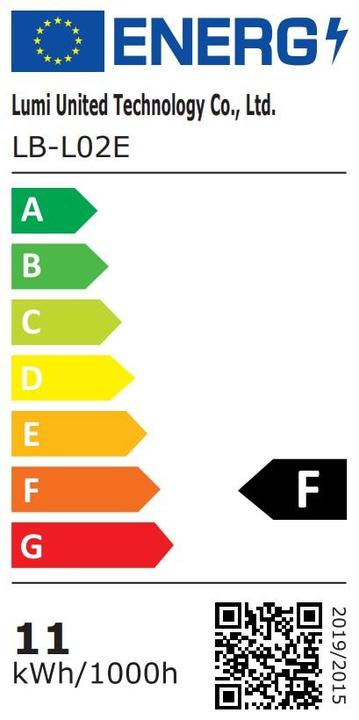 Energielabel Aqara Smarthome (E27, 1x)