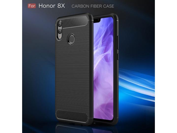 Actual product image Screenguard Honor 8X Cover Carbon Brushed Soft TPU (Honor 8X)