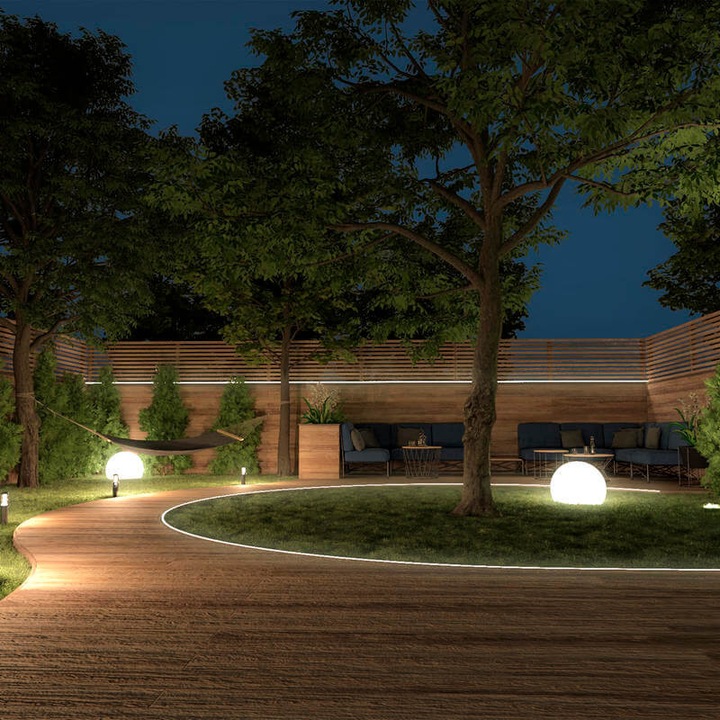 Productafbeelding Müller Licht Outdoor LED-Strip wit + kleur 36W 1200 lm 1800- 6500 K + RGB warmwit daglicht (Warm wit, 500 cm, Buiten)