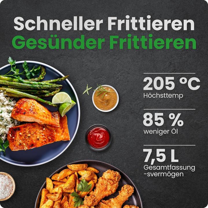 Immagine prodotto Chefman Heissluftfritteuse XL mit One-Touch Voreinstellungen