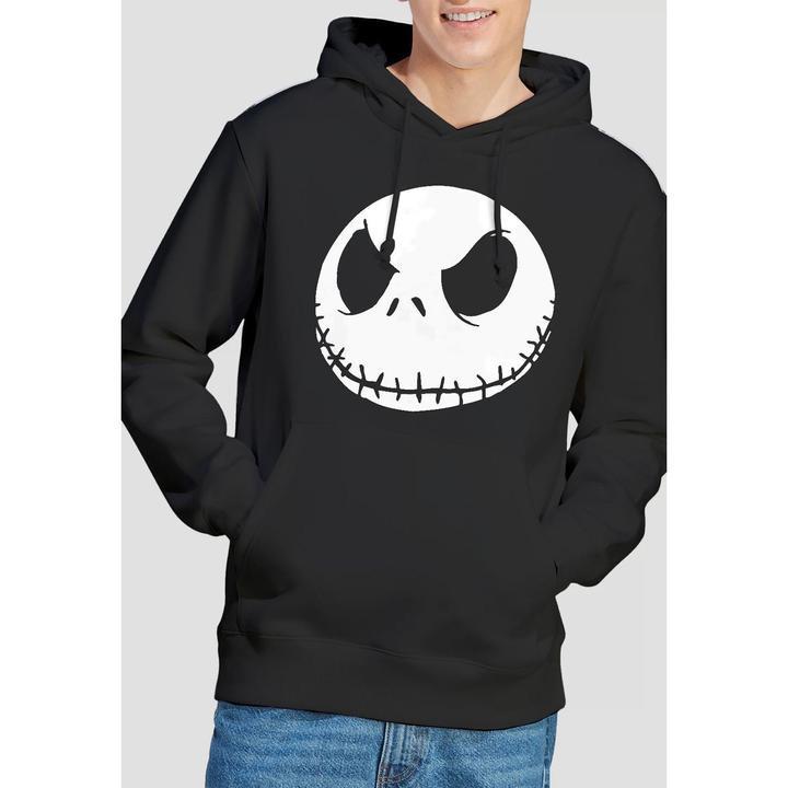 Immagine prodotto The Nightmare Before Christmas Felpa con Cappuccio Jack Viso Uomo (L)