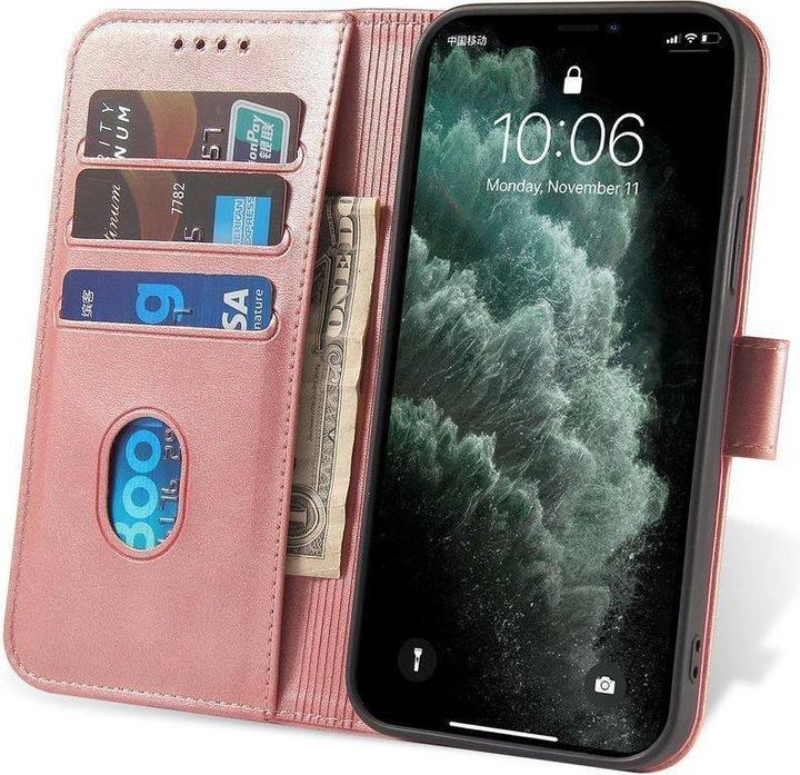 Produktbild Hurtel Magnet Case elegant case case cover with a flap and stand function Poco M4 Pro 5G pink (Xiaomi Poco M4 Pro 5G)