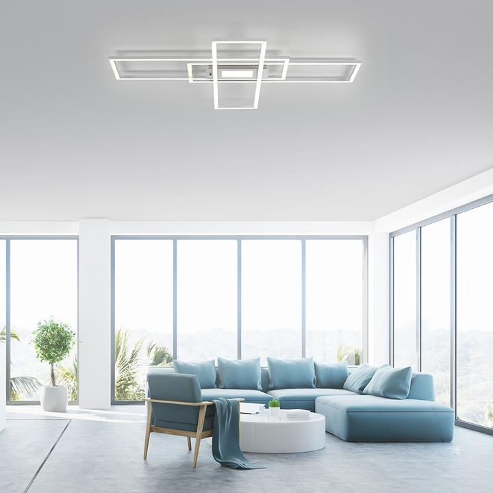 Produktbild Selltec LED Deckenleuchte MINCIO Lichtfarbwechsel CCT, dimmbar, Fernbedienung (5000 lm)