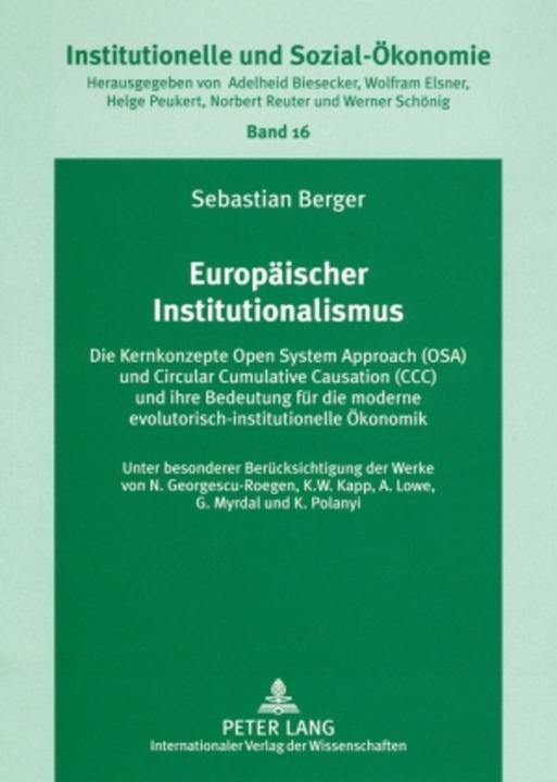 Energie-Label Europäischer Institutionalismus (Deutsch, Sebastian Berger, 2007)