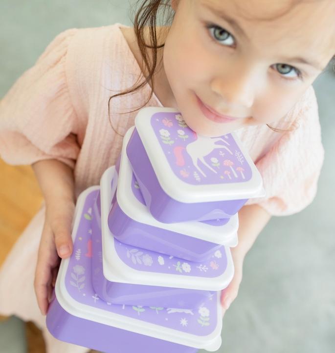 Produktbild A Little Lovely Company Lunch & Snackbox Set