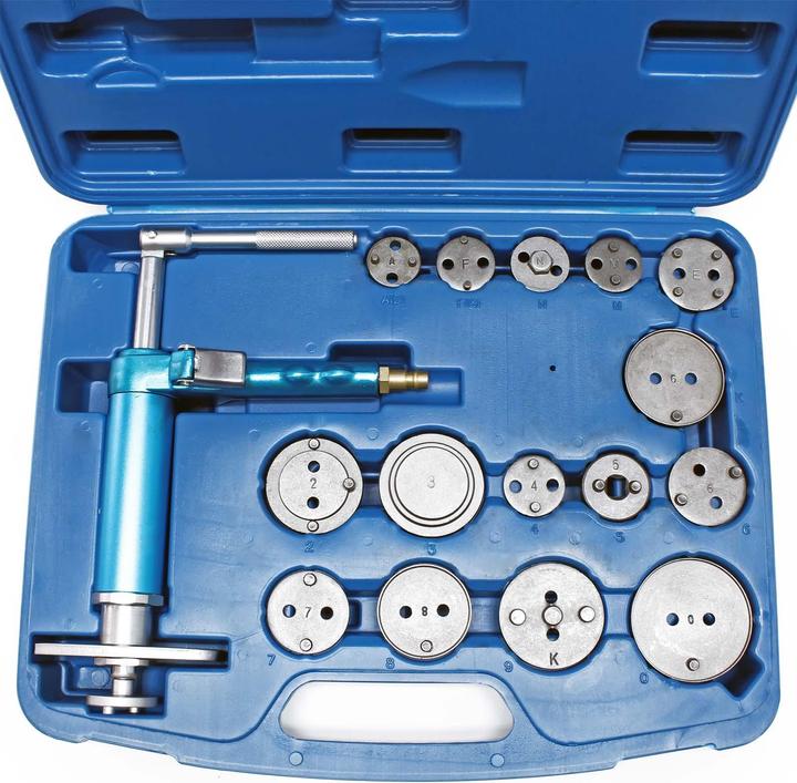 Produktbild Wiltec Universal Druckluft Bremskolben-Rücksteller Set Bremskolbenrückdreher 16 tlg L/R