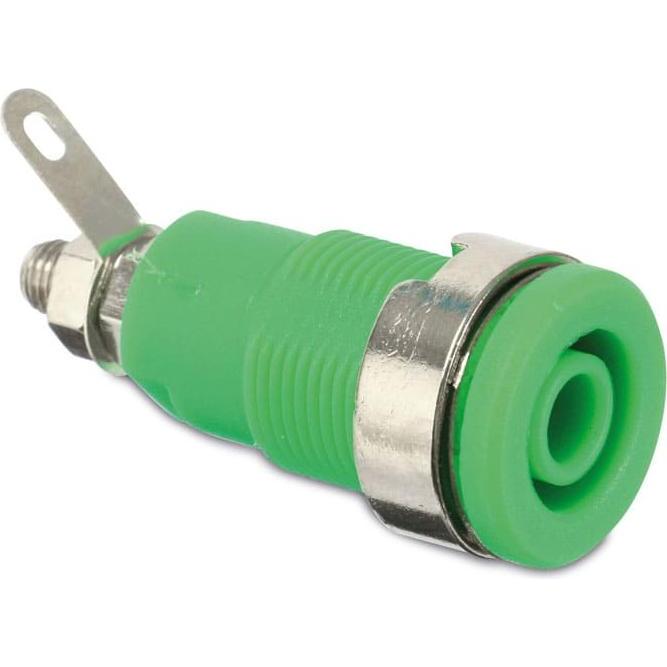 Eneroid, Multimeter, Sicherheits-Einbaubuchse, CAT III, 32 A, 4 mm, grün (CAT III)