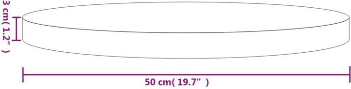Actual product image VidaXL Vikram (Ø 50 x 3 cm)