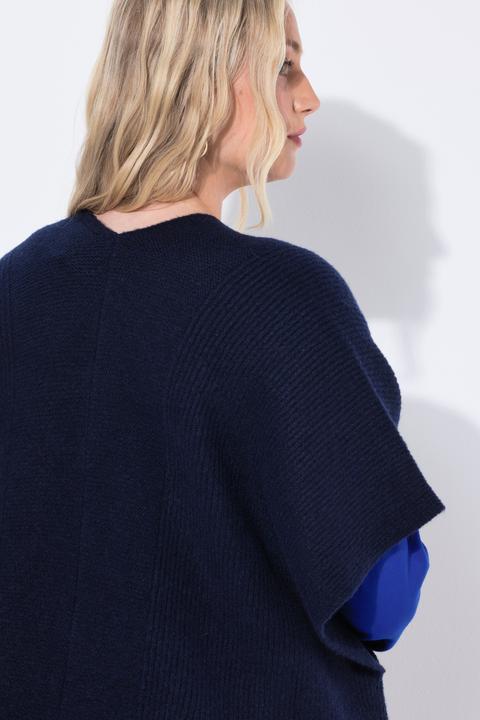 Immagine prodotto Ulla Popken Strickjacke, 0versized, offenes Modell, Halbarm (42, 44, 46, 48)