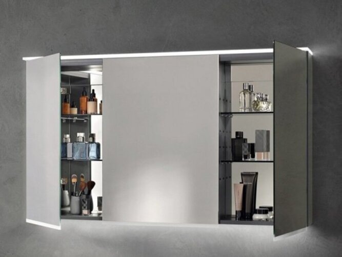 Actual product image Geberit Option Plus spiegelkast led verlichting 3deuren 90x70x15cm