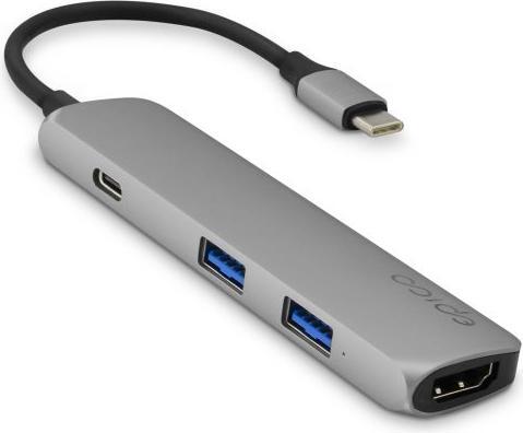 Epico USB Type-C HUB 4K HDMI (USB-C, 4 Ports)
