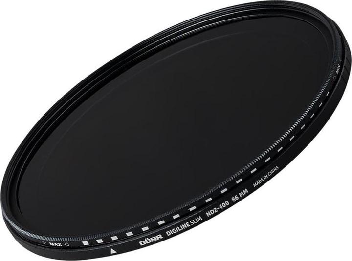 Image du produit Dörr Filtre gris Digiline Slim Variable ND2-400 - 86 mm (86 mm, Filtre gris neutre, 86 mm)