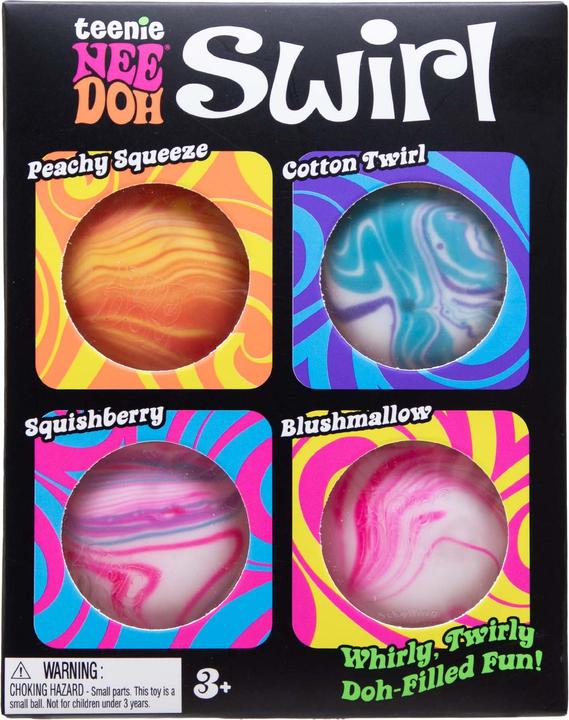 Actual product image NeeDoh Teenie Swirl 4 -Pack