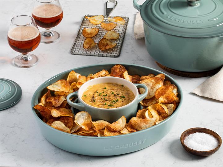 Actual product image Le Creuset Gourmet-Bräter SIGNATURE Sea Salt (30 cm, Casserole + Stewpot, Cast iron)