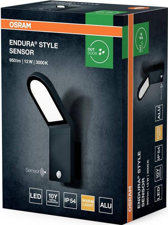 Produktbild Osram ENDURA® STYLE WALL 12W Dark Gray (740 lm, IP44)