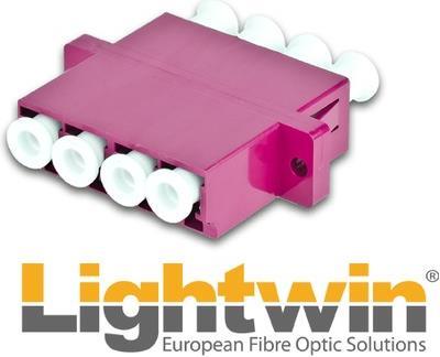 Produktbild Lightwin LWL Kupplung LC-LC (4-fach), OM4 (Netzwerk Kupplung)