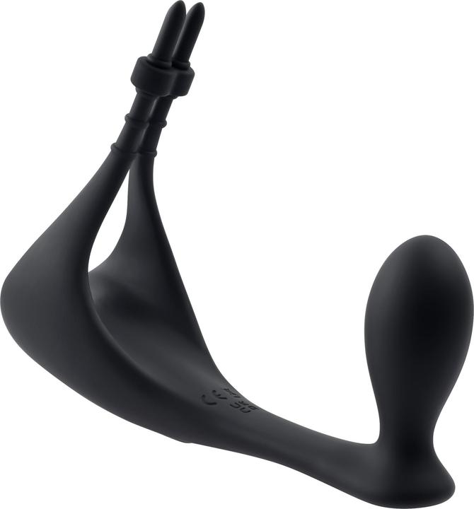 Gender X Back It Up Vibrating Plug and Cockring - Black