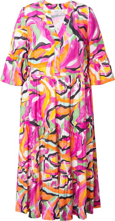 Produktbild Studio Untold Maxikleid, abstrakter Print, 3/4-Ärmel, Volants (46, 48)