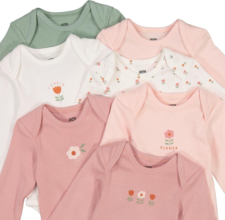 Produktbild La Redoute Collections 7er-Pack Bodys mit langen Ärmeln (86)