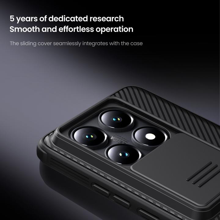 Actual product image Nillkin Back panel cover Xiaomi - CamShield PRO Hard Case for Xiaomi 14T Pro Black (Xiaomi 14T Pro)