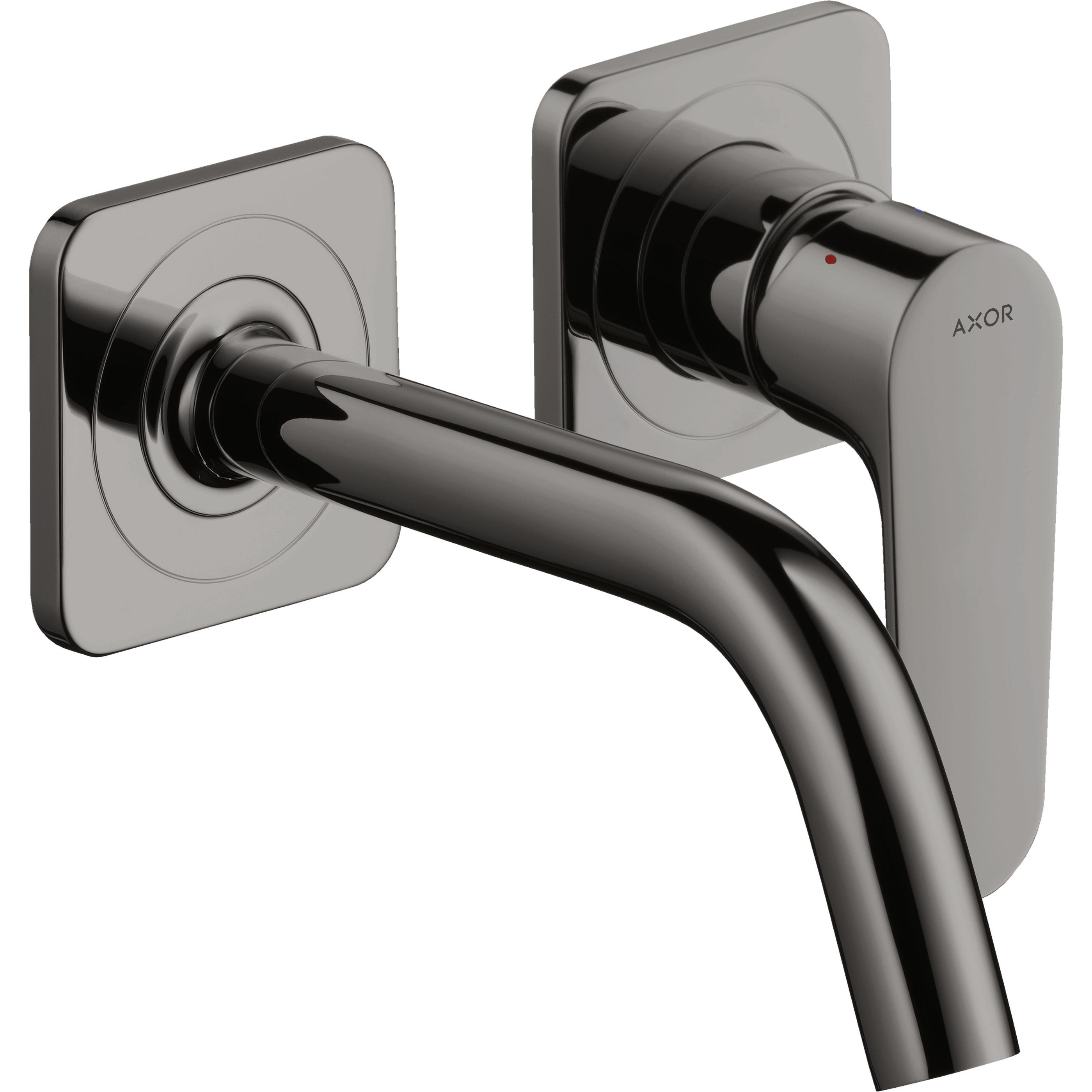 hansgrohe, Badarmatur, AXOR Citterio M Einhebel Waschtischmischer Unterputz mit Rosetten und kurzem Auslauf Wandm