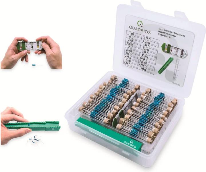 Image du produit Quadrios Assortiment de résistance de couche métallique, 1000 pcs.