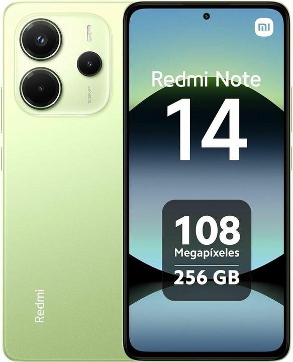 Xiaomi Redmi Note 14 (256 GB, Lime Green, 6.67", Hybrid Dual SIM, 4G)