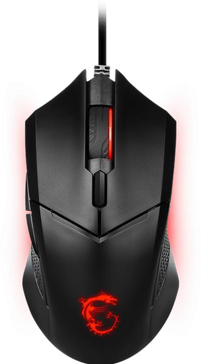 Actual product image MSI CLUTCH GM08 Optical Gaming Mouse "4200 DPI Optical Sensor, 6 Programmable buttons (Cable)
