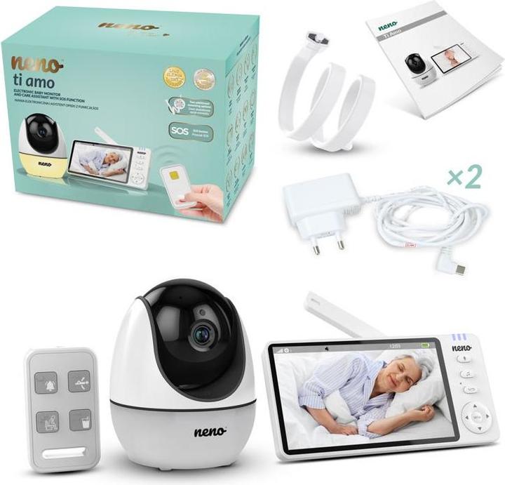 Actual product image Neno Ti Amo – elektronische Nanny und Pflegeassistentin mit SOS-Funktion (Video & Audio, 300 m)