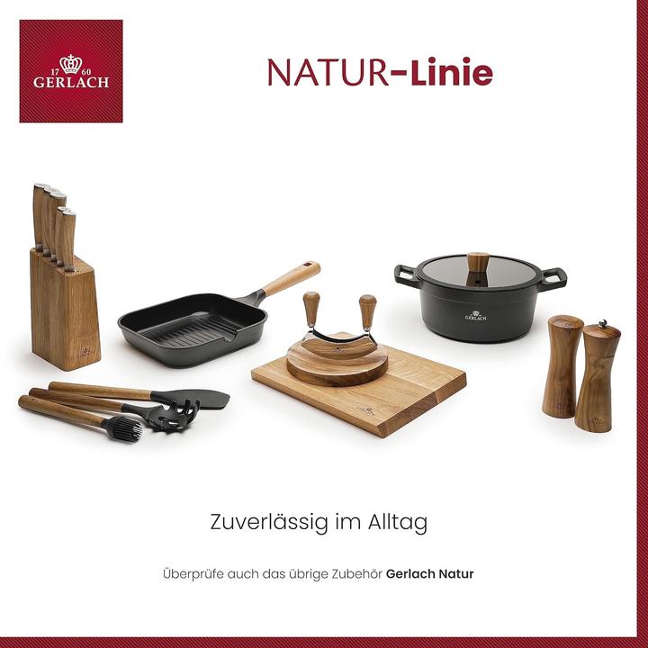Actual product image Gerlach KNIFE SET BLOCK 5 pcs. NATURAL